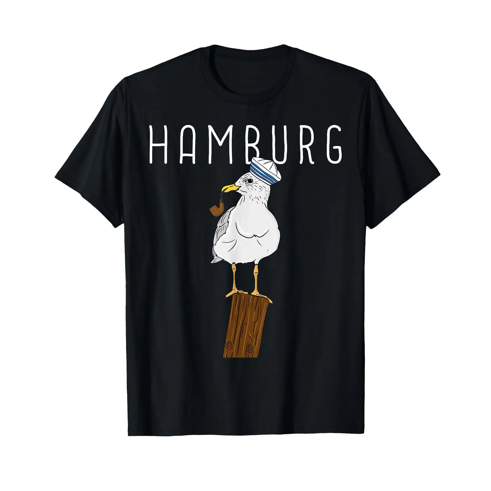 Vintage Fashion Hamburg - تي شيرت Moin Hamburg Spruch Möwe