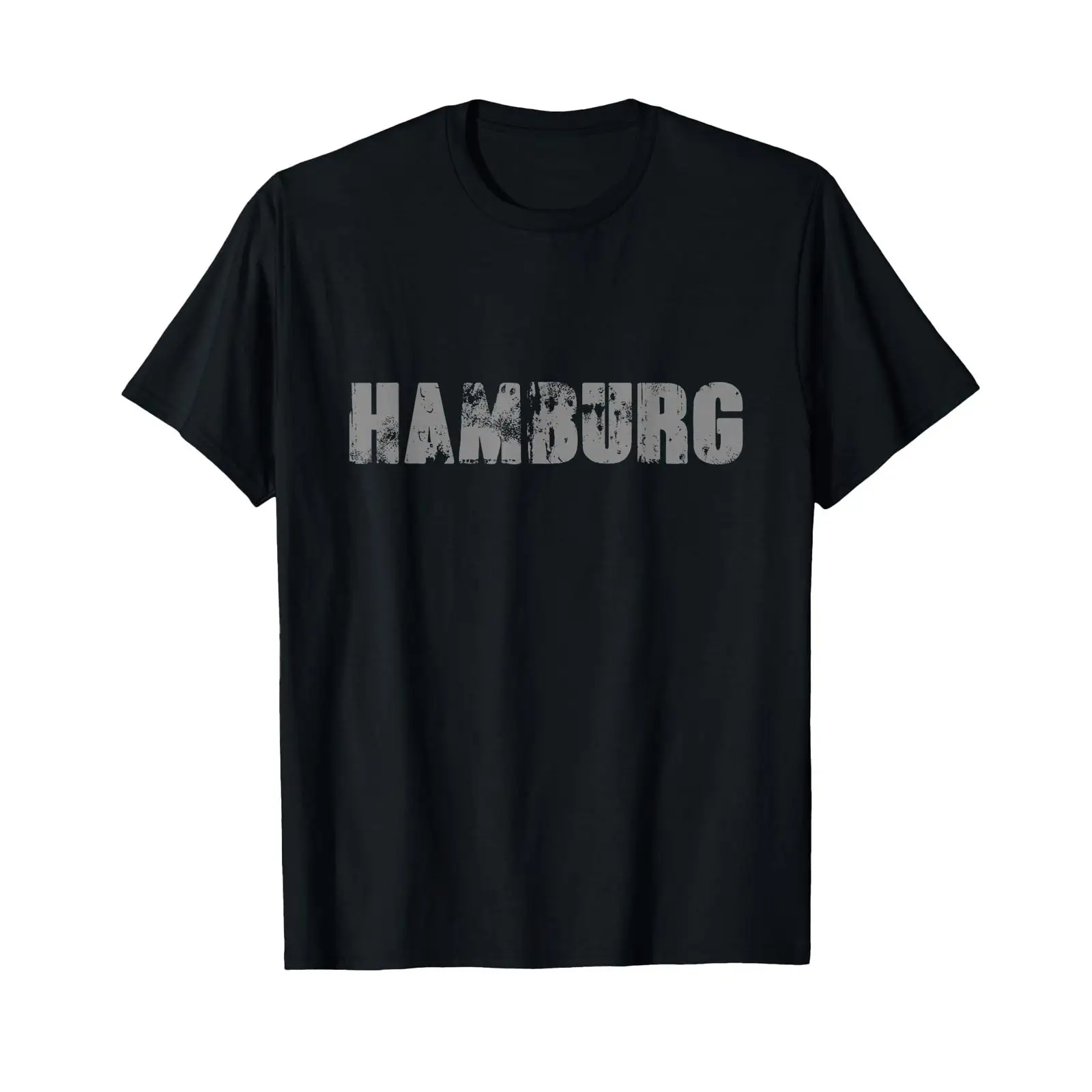 Vintage Fashion Hamburg - تيشيرت هامبورغ رائع بتصميم عتيق مغسول