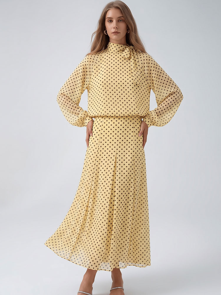 Vintage Fashion Jersey - طقم نسائي عتيق الطراز من قطعتين