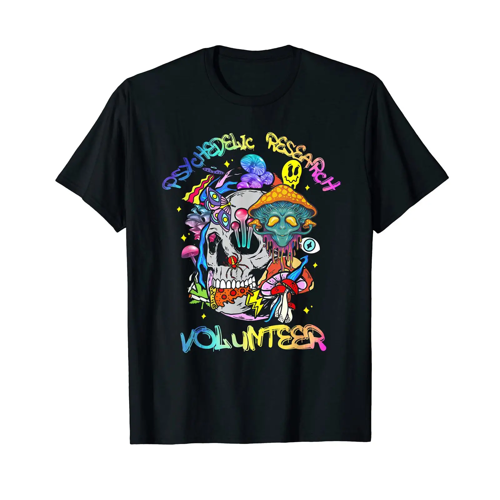 Vintage Fashion Research - تي شيرت Psychedelic Mushroom Research Volunteer