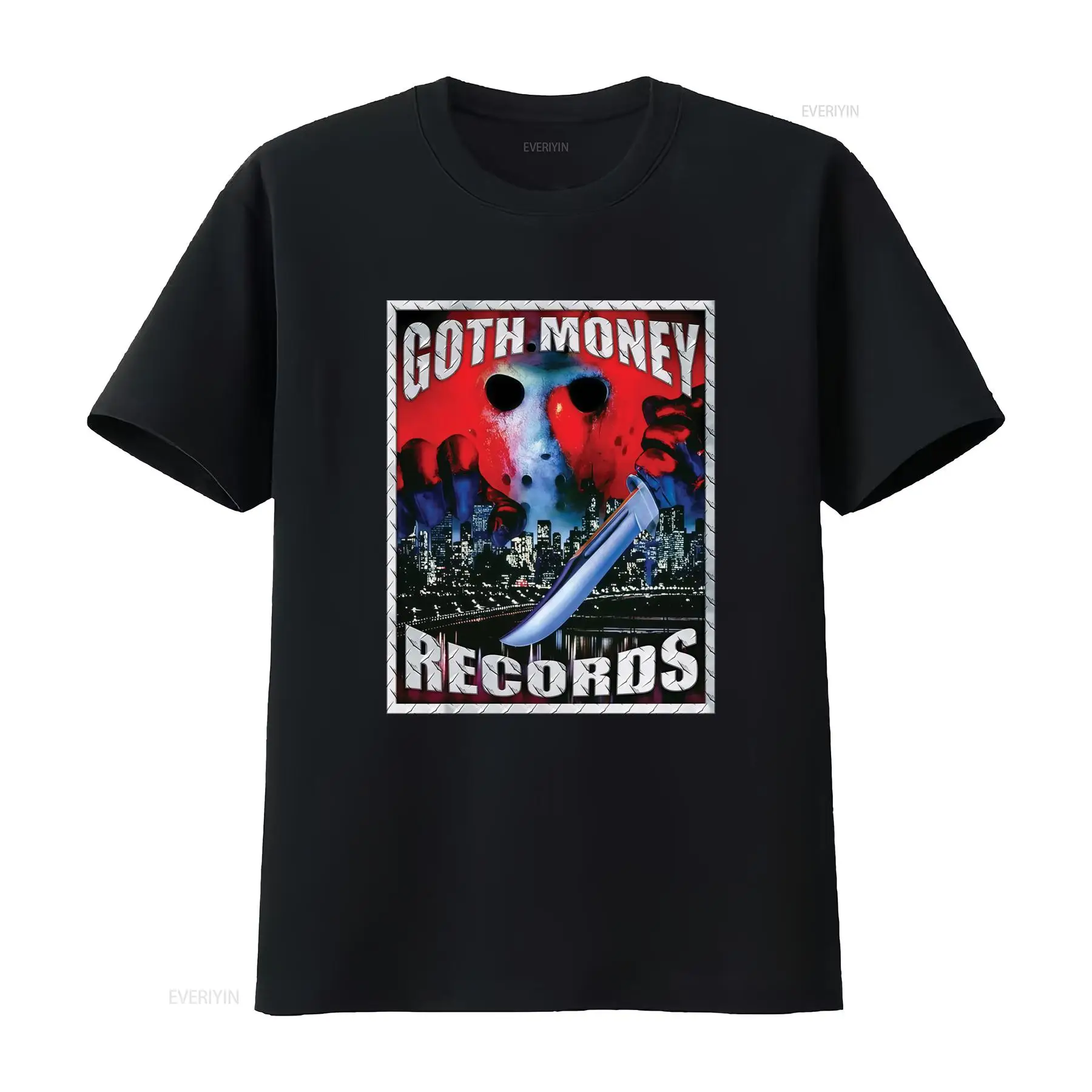 Vintage Fashion Jersey - تي شيرت Goth Money Records Jason
