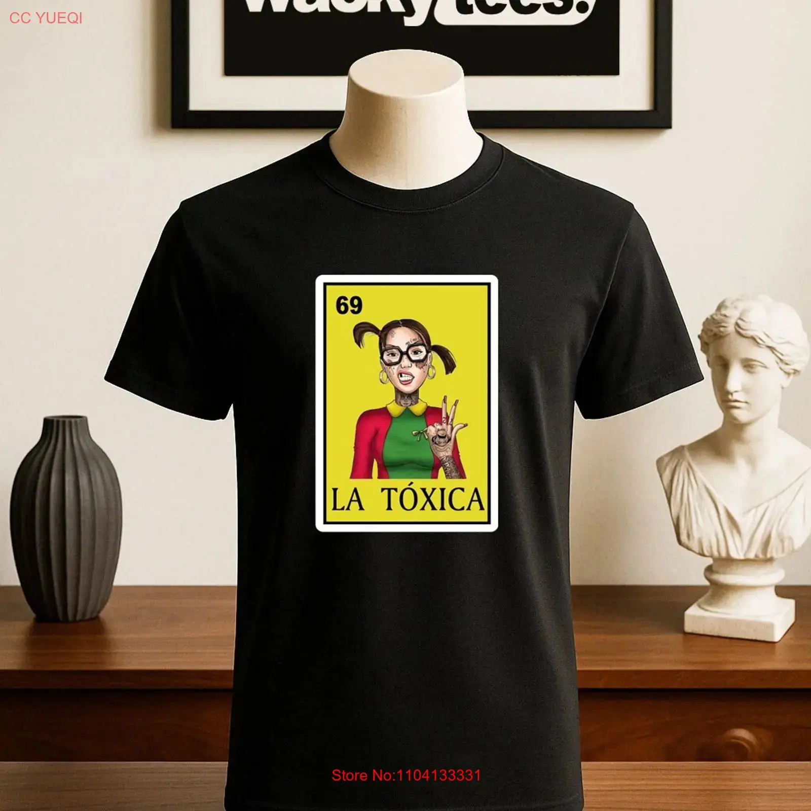 Vintage Fashion La - تي شيرت La Toxico Chilindrina Loteria
