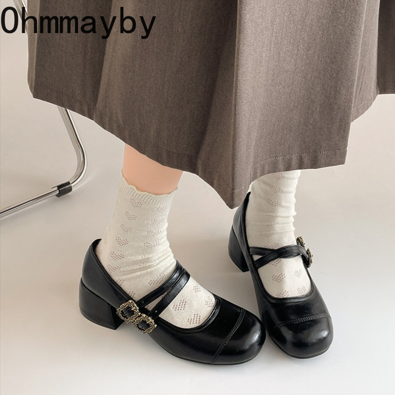 خمر كعب سميك النساء ماري جين أ - مراجعة Vintage Fashion Online وسعره