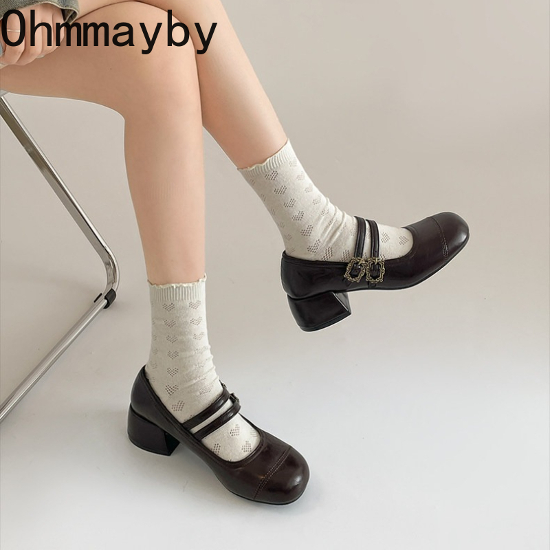 خمر كعب سميك النساء ماري جين أ - مراجعة Vintage Fashion Online وسعره
